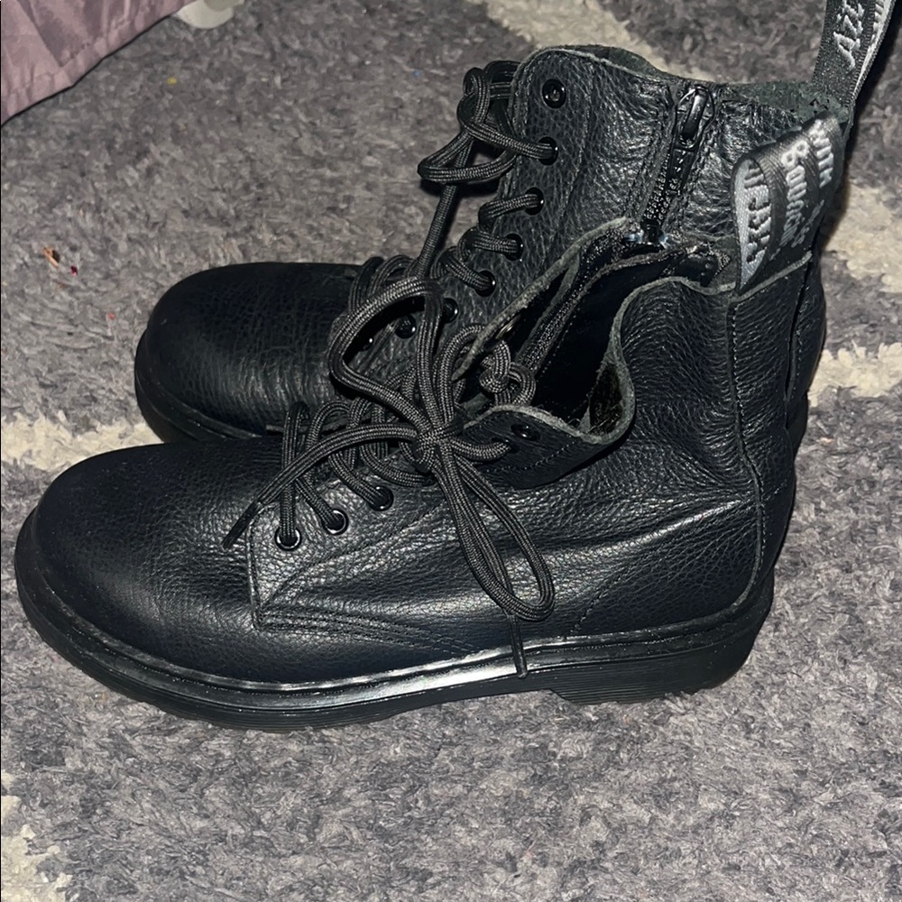 Dr. Martens Black Kids Boots